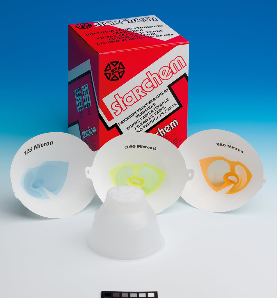 PAINT STRAINERS POLYESTER FILTERS 190mu Pk 100