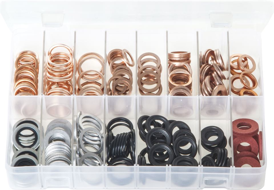 Sump Plug Washers Assorted Pack 265 Pieces