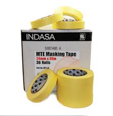 INDMTE24 Bodyshop Masking Tape 24mm Box of 36 rolls