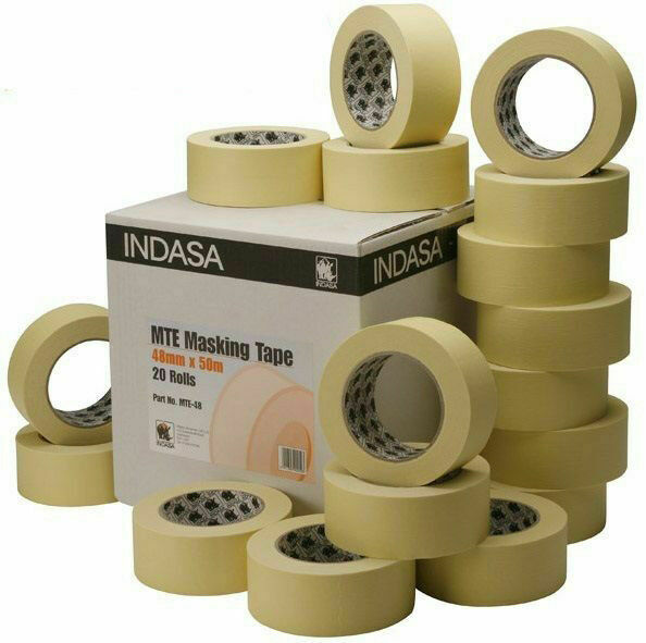 INDMTE48 Bodyshop Masking Tape 48mm Box 20 rolls