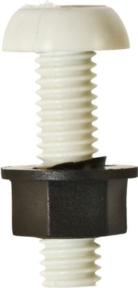 Number Plate Fasteners - Plastic Number Plate Bolts & Nuts - Long Pack of 100