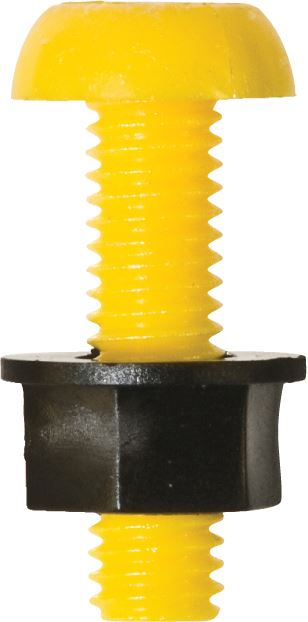 Number Plate Fasteners - Plastic Number Plate Bolts & Nuts - Long Pack of 100