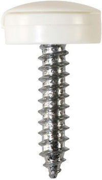 Number Plate Fasteners - Self-Tappers with Hinged Caps Pack of 100