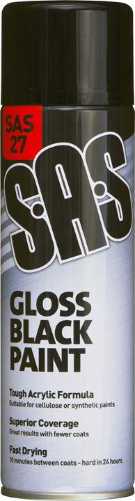 S.A.S Black Paint - Gloss Pack of 6