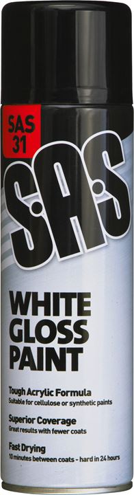 S.A.S White Paint - Gloss Pack of 6
